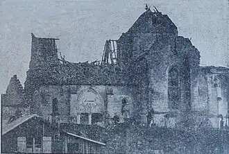 The church of Saint-Mard after World War I