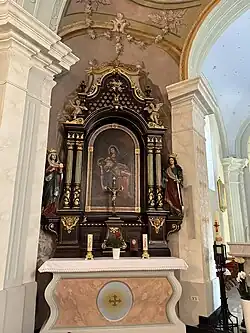 Interior of the church