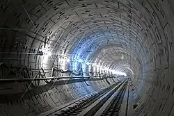 Tunnel under construction, 2022