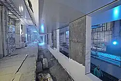 Platform under construction, July 2022