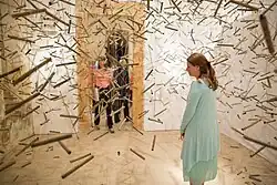 Andi Arnovitz's art work at the 2nd Biennale