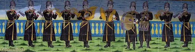 Tilings on the Shams-ol-Emareh palace