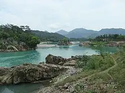 River with rock formations