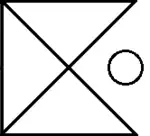 Same as second, with circle on right side