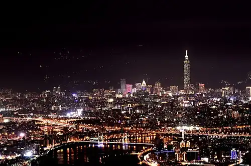 Xinyi District Night Cityscape