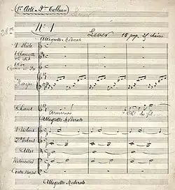 handwritten musical score