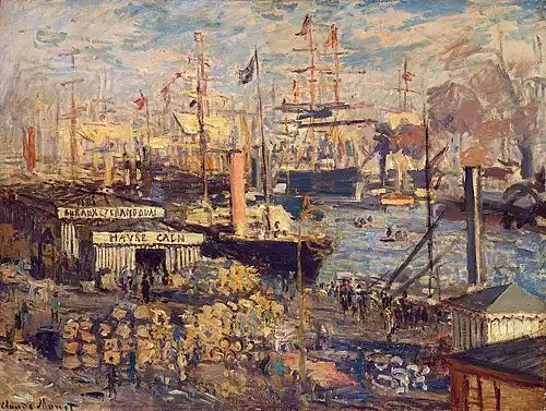 Monet: The Grand Quai at Le Havre (1874), Hermitage Museum