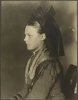 Girl from the Kochersberg region near Strasbourg, Alsace