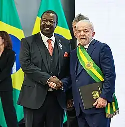 Foreign Minister Musalia Mudavadi and President Lula da Silva in Brasília; January 2023.