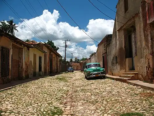 A street in Trinidad, Cuba, part of the UNESCO World Heritage.