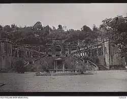 The war damaged building in 1946
