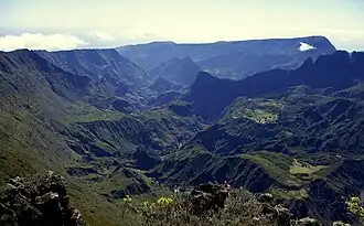 Cirque de Mafate with the îlet La Nouvelle