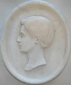 Bas-relief of John William Armour, 1865