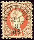 5 soldi (Austrian Levant) cancelled at RETTIMO Rethymno in 1884