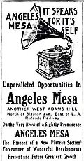 Advertisement for the new subdivision, Los Angeles Evening Express, May 21, 1910
