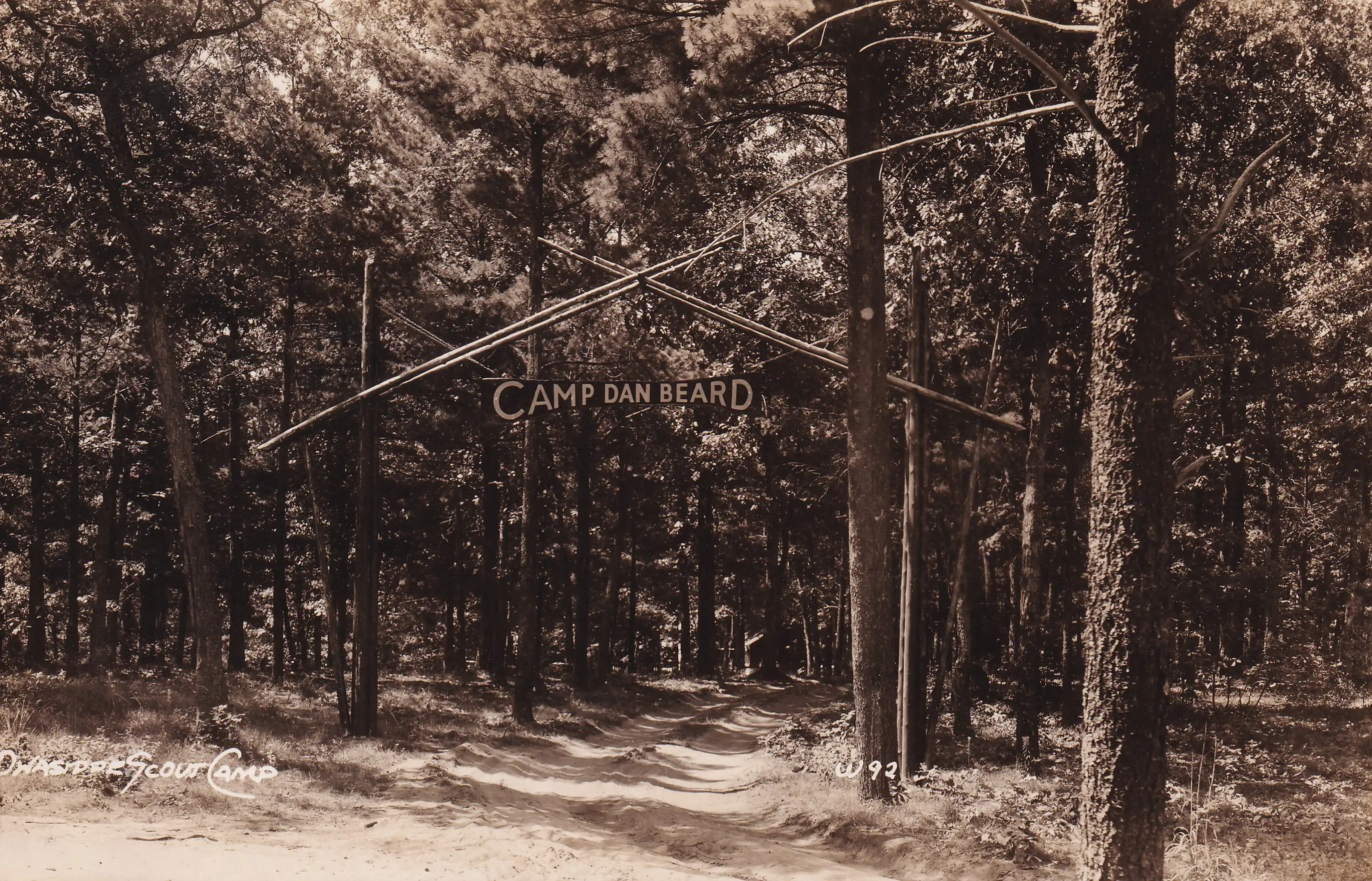 The Entrance to Camp Beard, 1950.