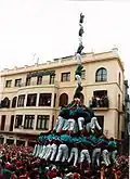 First pilar de vuit descarregat in history, Castellers de Vilafranca, 28/09/1997