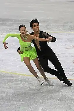 Karina Uzurova and Ilias Ali at the 2012 World Junior Championships