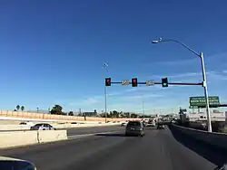 Sahara Avenue in Las Vegas, the border road of Naked City