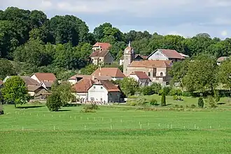 A general view of Vellechevreux-et-Courbenans