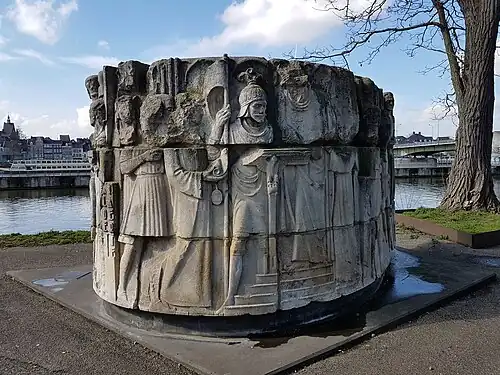 Duke Henry I of Brabant Grants the Burghers of Maastricht their Constitution, 1932, Kleine Griend, Maastricht