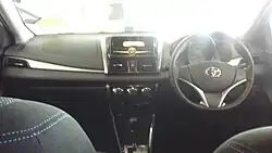 Interior of Vios 1.5 E (pre-facelift)