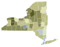 New York 2021 Proposal 4 results by county