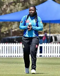 Dottin playing for Adelaide Strikers in November 2022