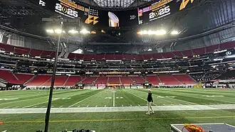 Washington sideline view