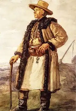 Portrait of a village elder from the region of Pokuttia, 1867