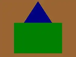 The distinguishing patch of the 73rd Battalion (Royal Highlanders of Canada), CEF