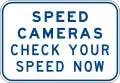 (G6-254) Speed Cameras Check Your Speed Now (used in New South Wales)