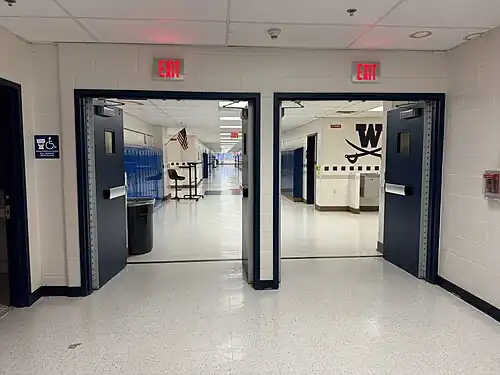 View of Hallway A on 2nd floor