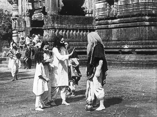 Image 27A shot from Raja Harishchandra (1913), the first film of Bollywood. (from Film industry)