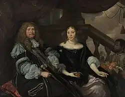 Portrait of Jan van Amstel (1618-1669) and Anna Boxhoorn (1642-1726).