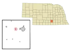 Location of Juniata, Nebraska