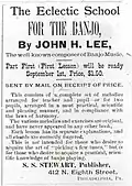 1886. Eclectic School for the Banjo, part 1.