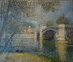 Pont sur la Seine, by Alfred Sisley