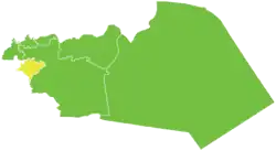 Map of Al-Qusayr District within Homs Governorate
