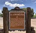 Algodones, New Mexico (La Angostura historical marker)