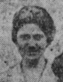 A half-tone image of a smiling white woman