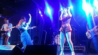 Alpine performing at St Jerome's Laneway Festival in Brisbane, 1 February 2013