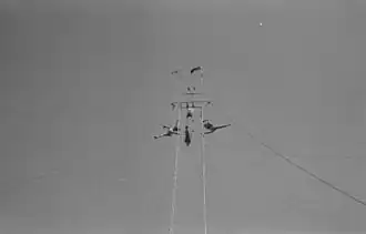 Trapeze acrobatics, 1937