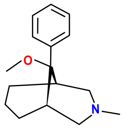 Chemical structure of anazocine.