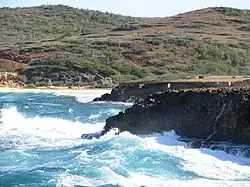 Andicuri beach from natural bridge