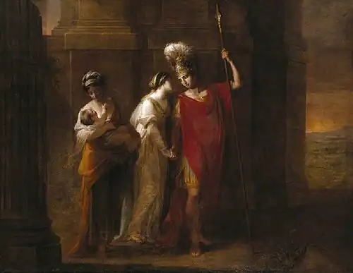 Hector Taking Leave of Andromache by Angelica Kauffmann