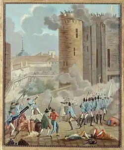 Storming of the Bastille, July 14, 1989, (Anonymous artist between 1784 and 1794)