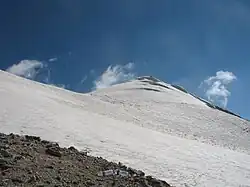 Ararat, View of snow-covered top from 4900 m