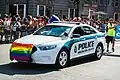 ACPD police car at Capital Pride