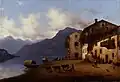 93. Giuseppe Canella, Veduta di Sala sul Lago di Como, 1847
